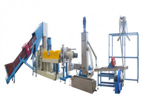 PE PP film recycling and pelletizing line